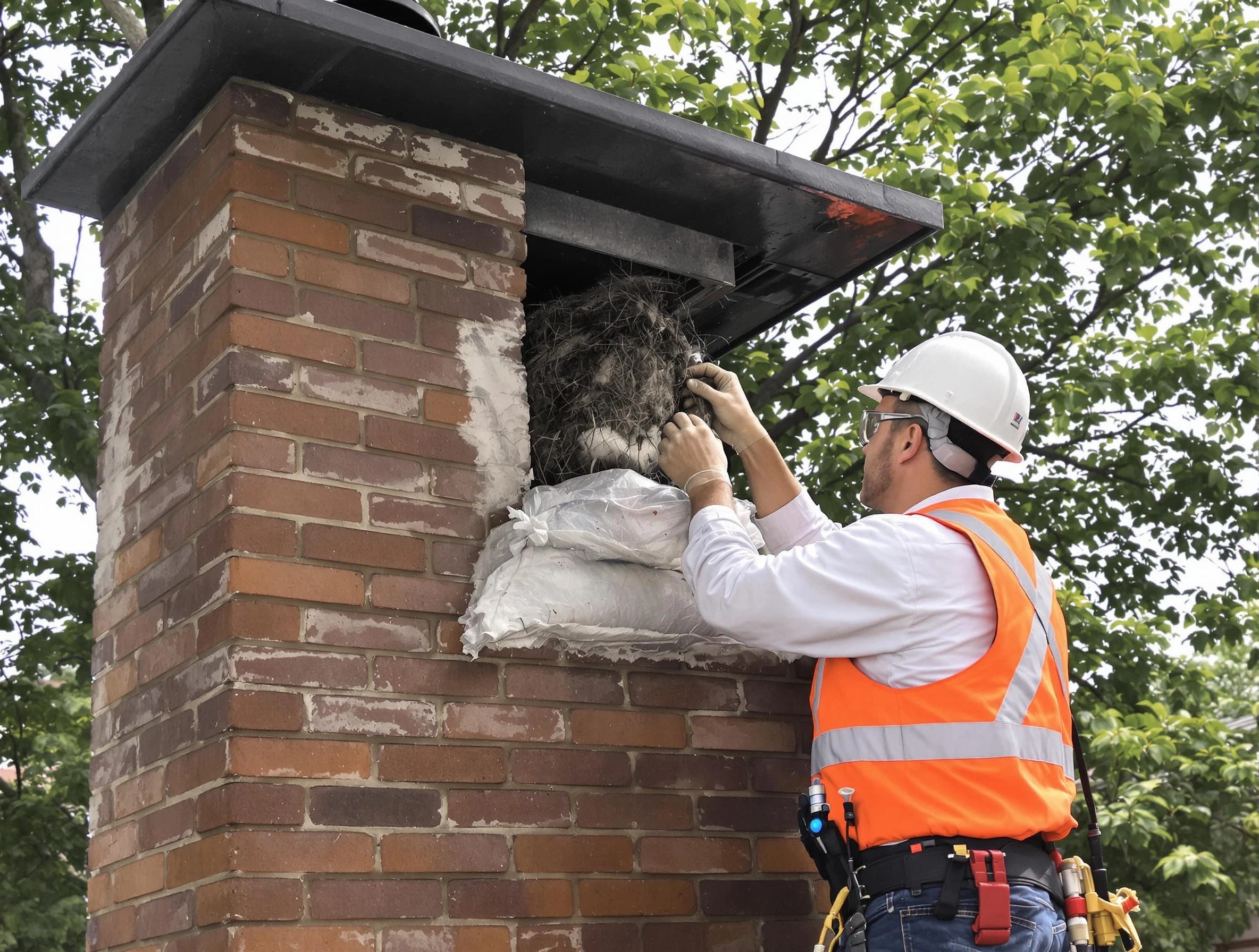 Humane removal of debris and animals by Clearfield Chimney Sweep in Clearfield, UT