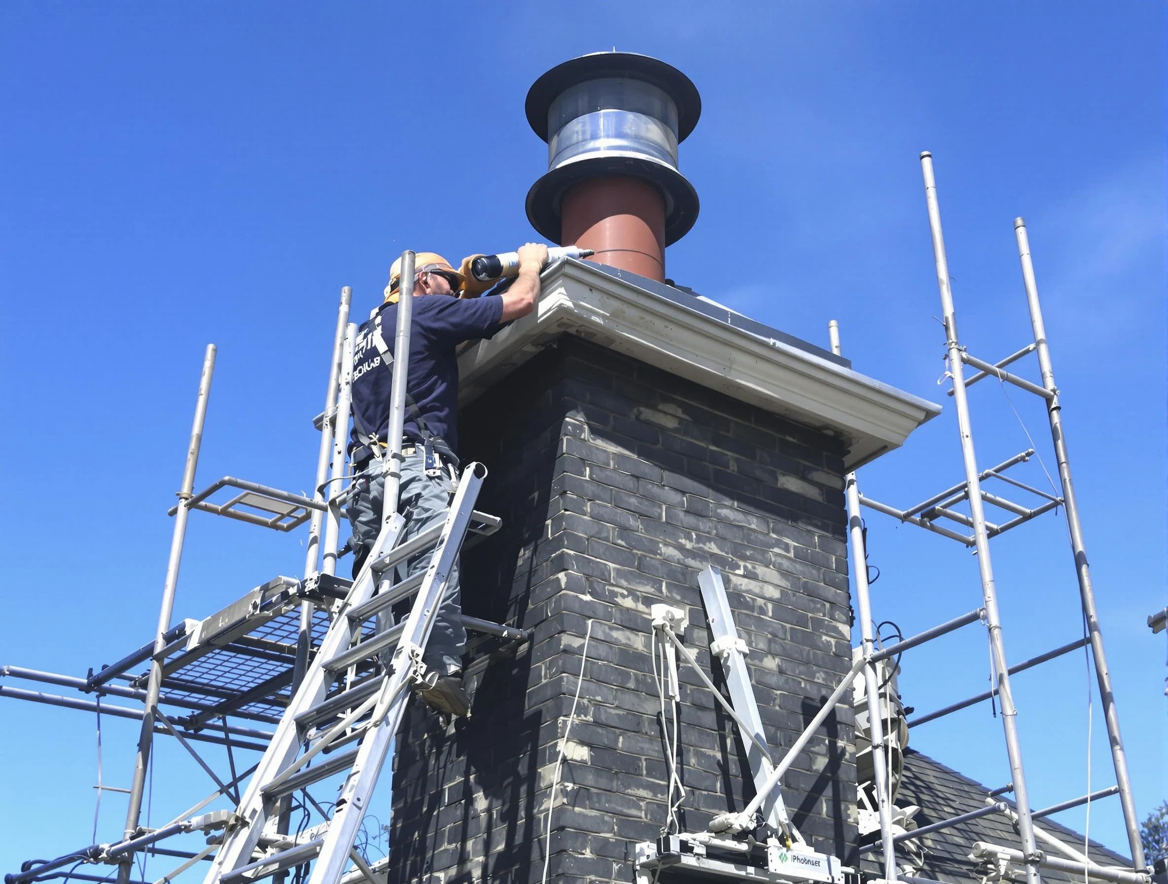 Sturdy chimney crown finished by Clearfield Chimney Sweep in Clearfield, UT