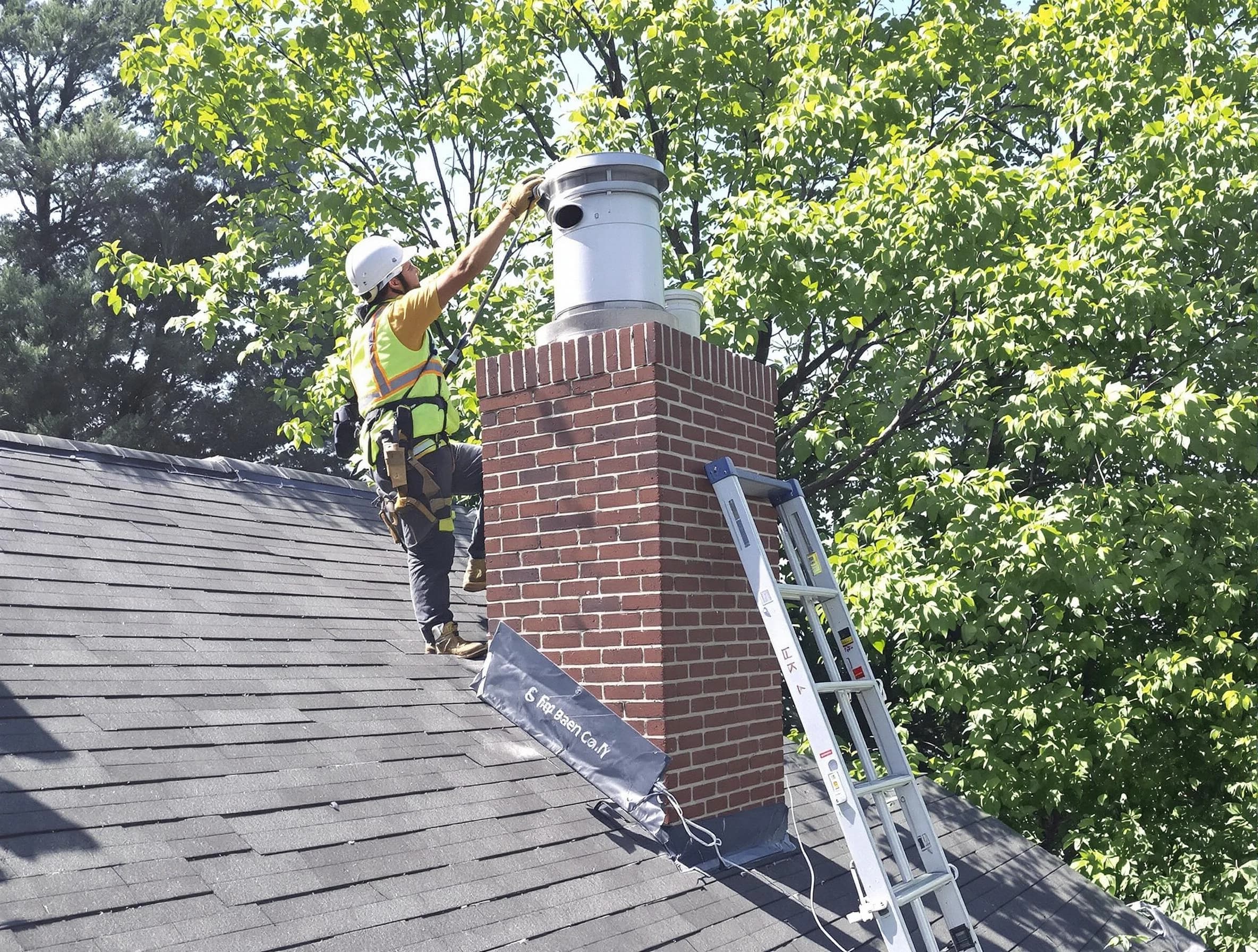 Chimney liner inspection by Clearfield Chimney Sweep in Clearfield, UT