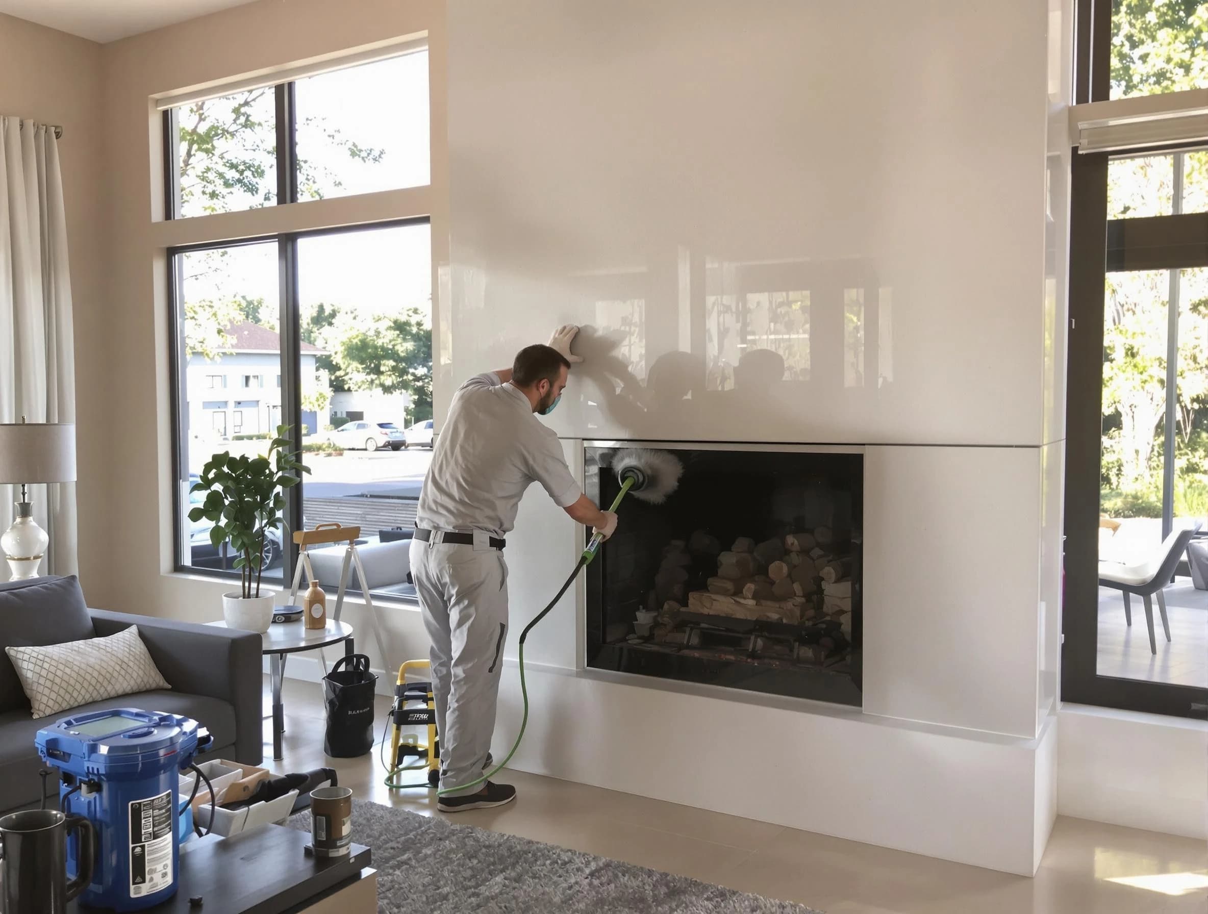 Clearfield Chimney Sweep performing thorough soot removal in Clearfield, UT