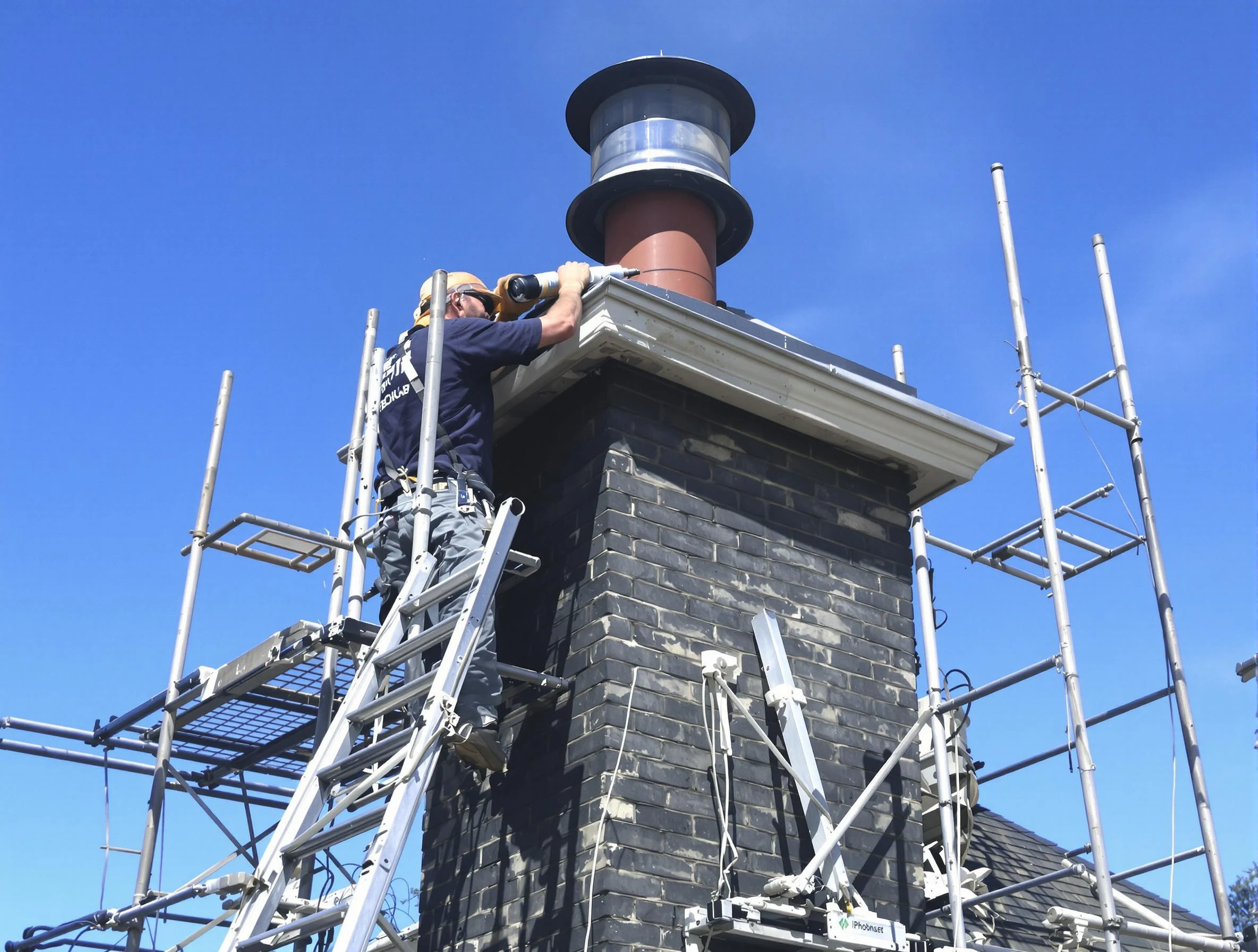 Sturdy chimney crown finished by Clearfield Chimney Sweep in Clearfield, UT