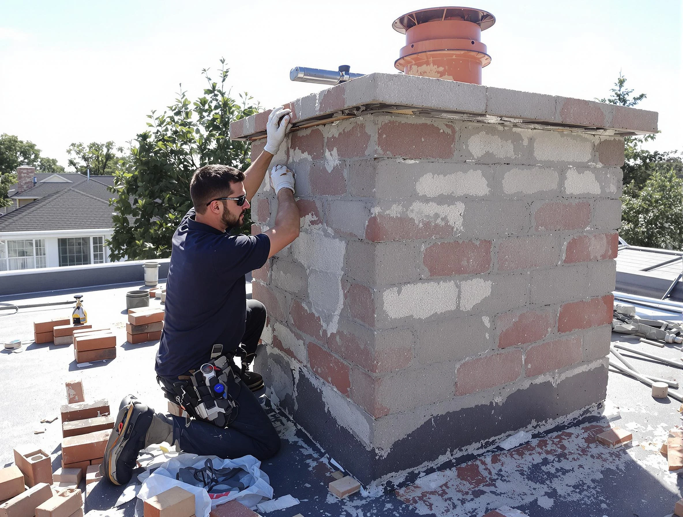 Advanced chimney repair process by Clearfield Chimney Sweep in Clearfield, UT